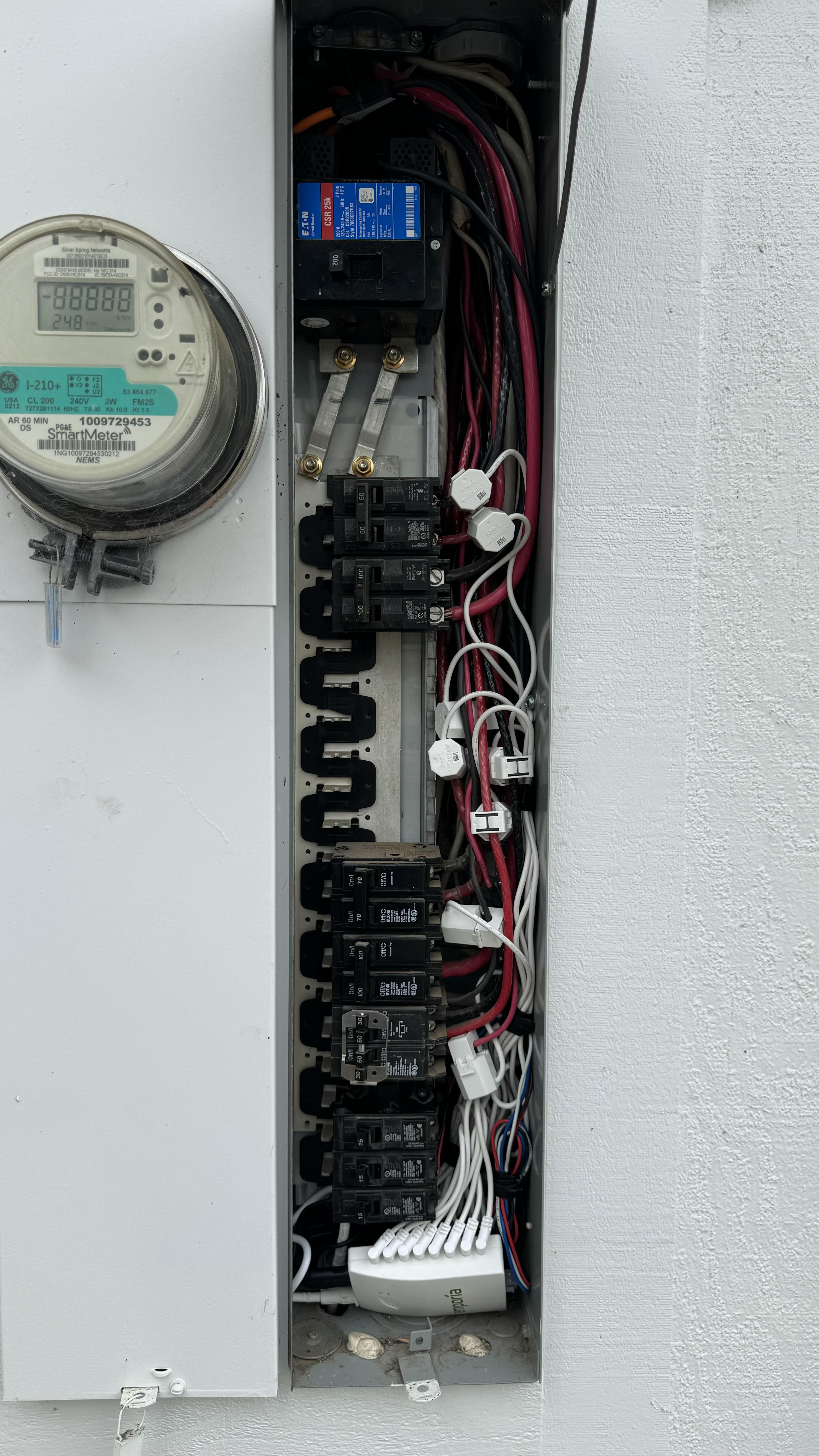 Main Meter Panel with 200A Flex CTs