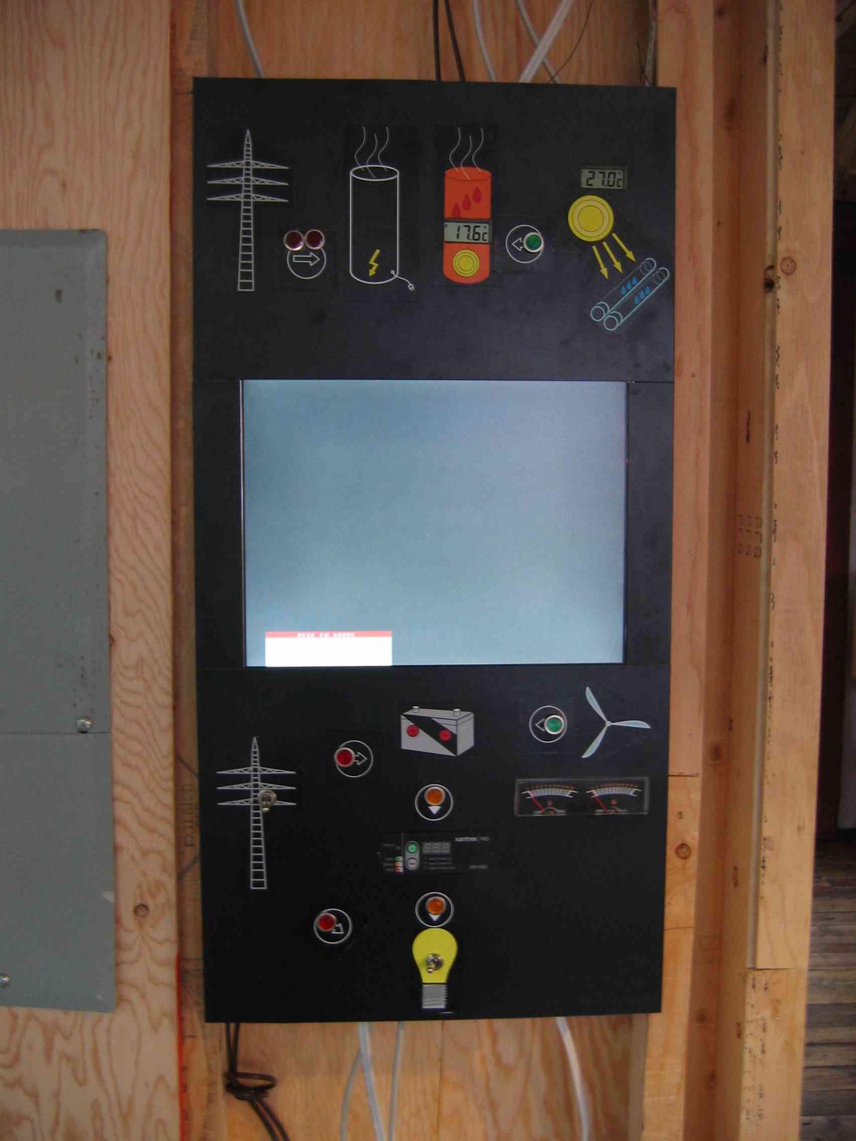 Exemple: energy monitoring panel built in 2006 (doesn't need to look like a breaker box) 